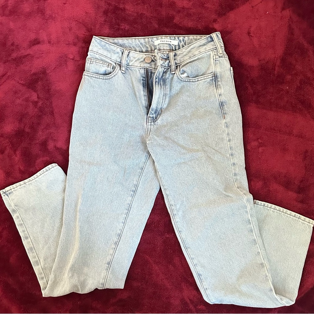 Pacsun Mom Jeans, Light Blue Wash in Size 23